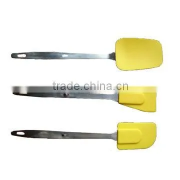 silicone spatula with wooden handle