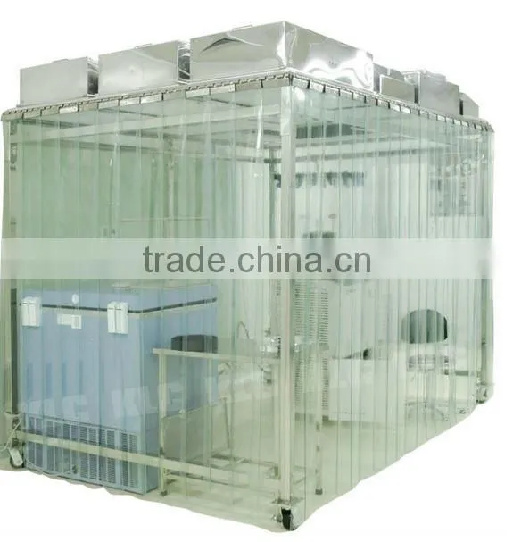 Small 100 clean class Clean room booth with FFU