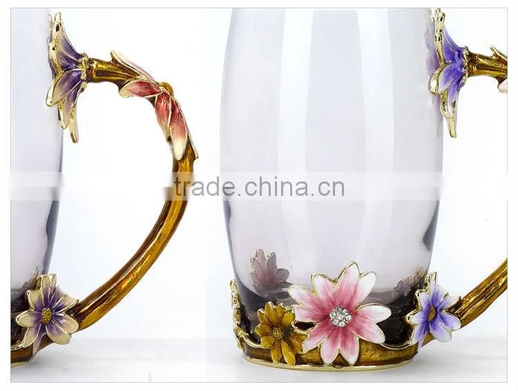 craft gift pewter handicraft enamel water glass gift package wedding gift business gift