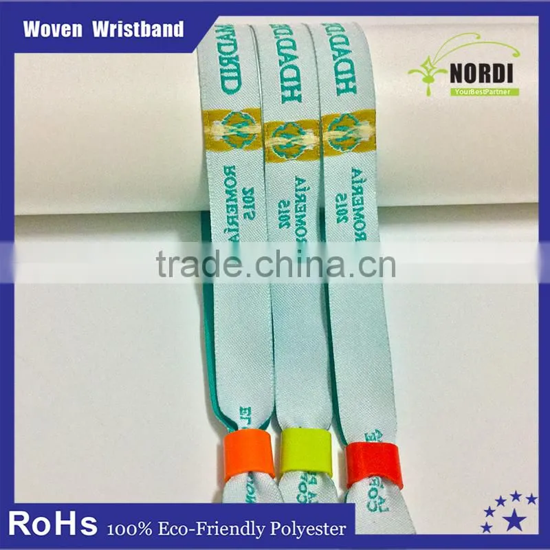 Promotional Eco-friendly Polyester Woven Bracelet&rfid wristband
