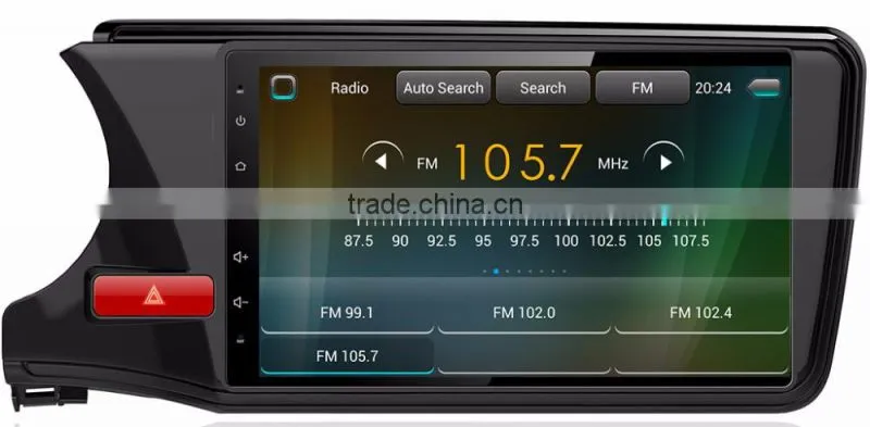 Support 3G/Wifi/Audio/Video Dvd Car Audio System For HONDA CITY 2015 1G Ram 1024*600