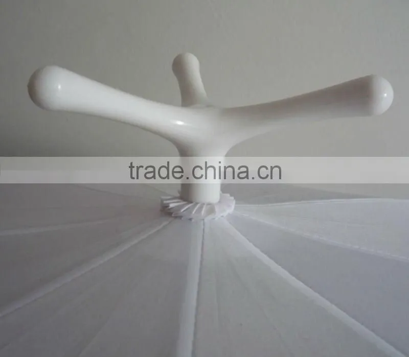 Triangle shape top umbrella for standing