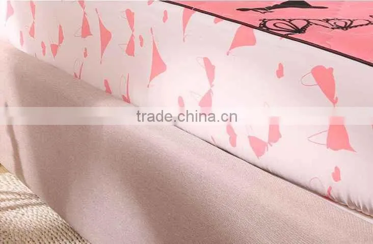 Patterned Queen Size Cooling Waterproof Memory Foam Mattress Pad