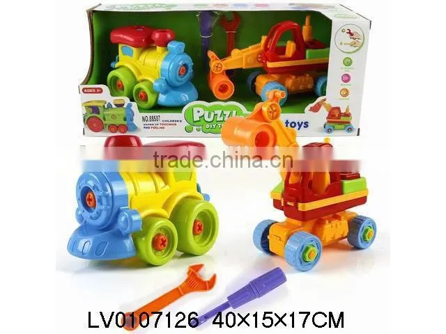 Plastic DIY car truck for klids