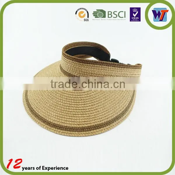 Wholesale custom waterproof sun visor cap short plaid visor caps