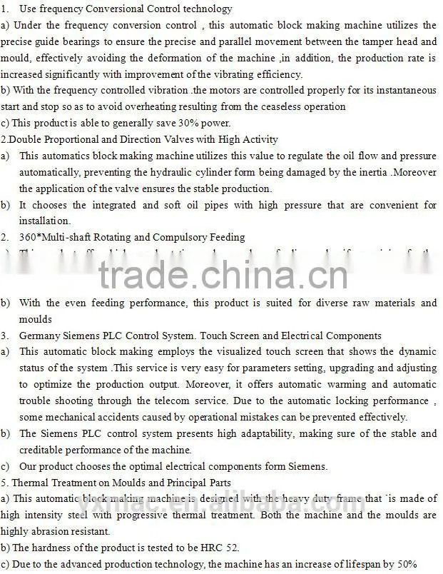 High Demand Products China Hollow Block Machine Mud Brick Making Machine