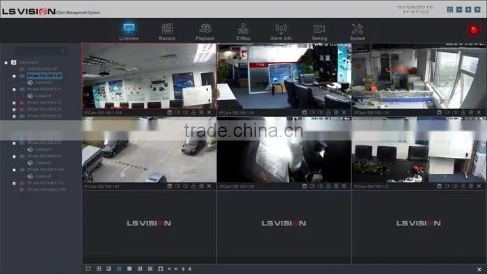 LS VISION Vandal Proof 2.8-12 Lens FTP Onvif2.4 Camera Mic Full HD Onvif 2M IP66 POE IP Camera
