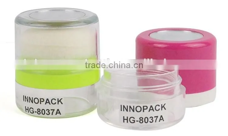 China supplier cosmetic waterproof liquid foundation bottle with sponge