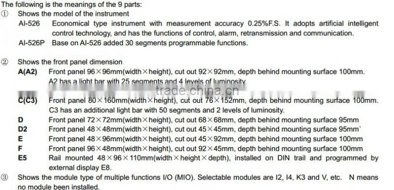 YUDIAN AI-526P RS485 Modbus Intelligent Industrial Programmable Logic PID Temperature Controller