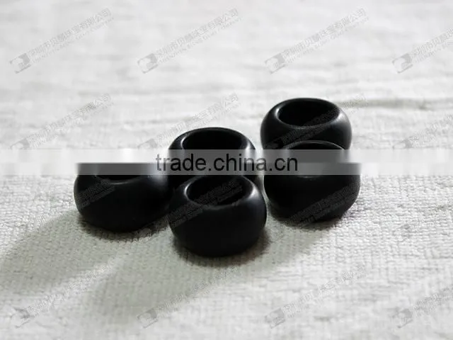 Matte black onyx beads for rings/pendants
