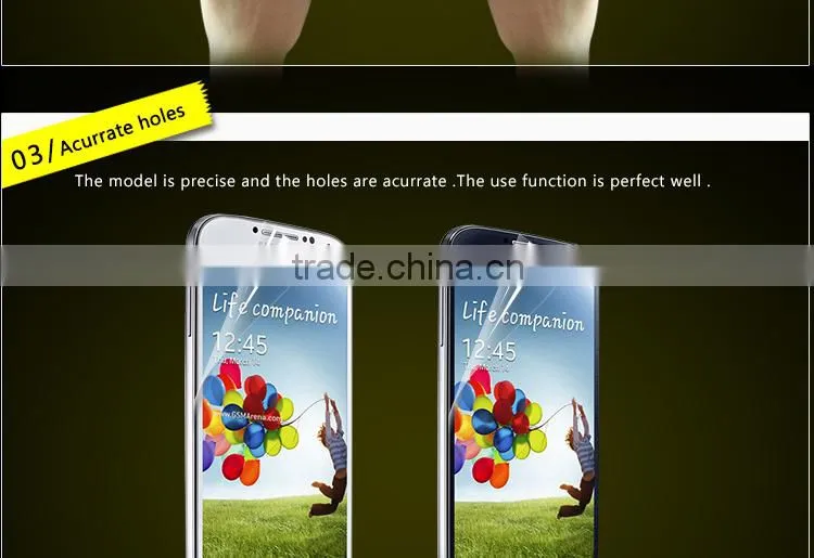 Mobile phone screen protector plastic for Sony xperia Z1 screen protector