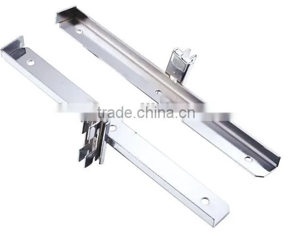 Metal Chrome display Hook shelf for hanging wooden board G12