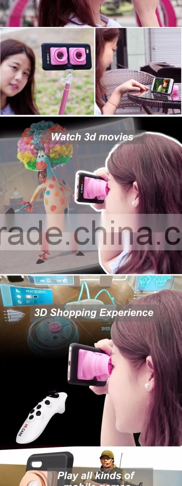 shenzhen vr glasses box vrarle bluetooth vr glasses xnxx movies
