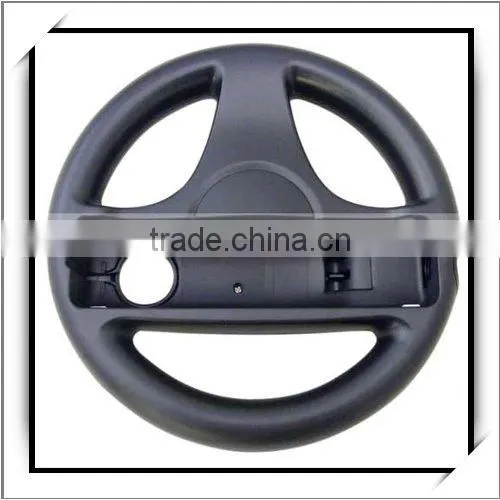 Video Game 360 Rotary Steering Wheel For Wii Black
