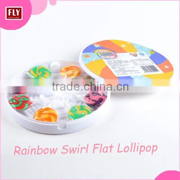 Halal Round Flat Lollipop Toys Sweets Candy