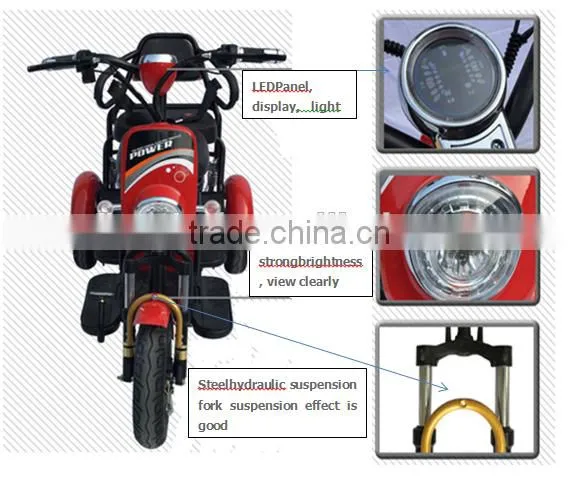 2016 direct factory price 48v 650w 20ah battery electric tricycle adults