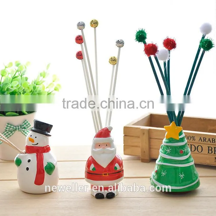 Custom printed europe polygon ceramic cowl reed diffuser with rose smell