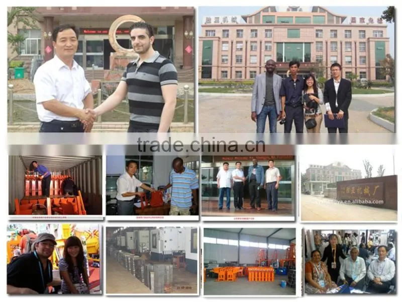 Block Machine Supplier QM4-45 Diesel engine Movable Egg Laying Concrete Hollow Block Making Machine Price and vedio