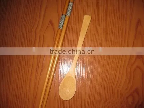 widely used bamboo chopsticks and spoon set