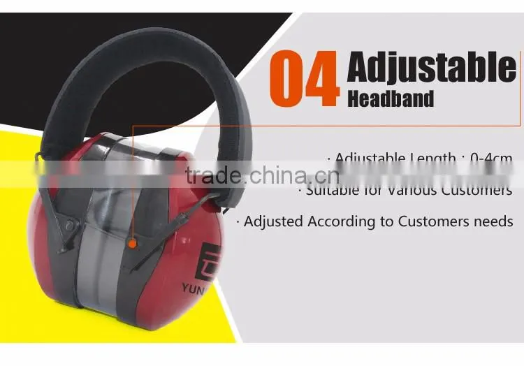 Color Logo Customized Adjustable Headband Noise Reduction Ear Muff