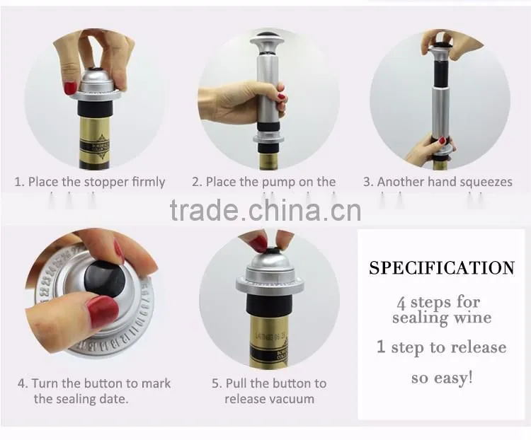 Vacuum wine bottle cork Wine bottle stopper Wine bottle