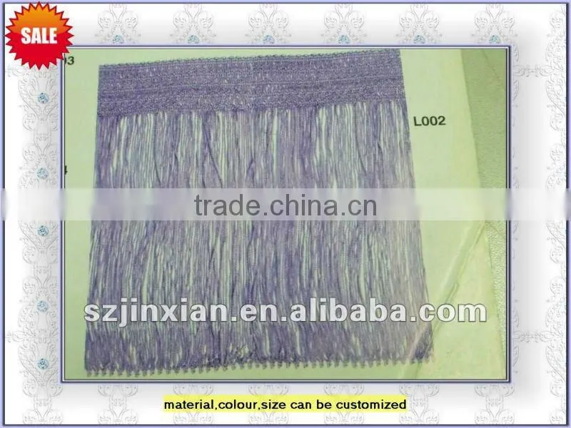 knitted bullion tassel fringe