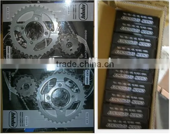 YBR125 BAJAJ ct100 motor transmission system chain sprockets with 428/428H chains