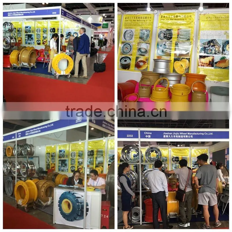 4.00-9 Forklift Steel Wheel of 3-pcs