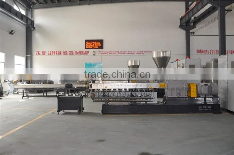 PP/PA+ EPDM parallel plastic granulator machine
