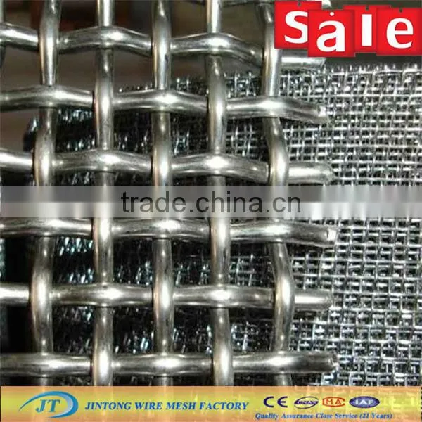 Crimped Wire Mesh White Stainless Steel and Lead Used for Mining (manufacturer & exporter)