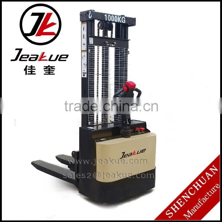 CE ISO Cheapest price 1T Walkie Full Electric Stacker