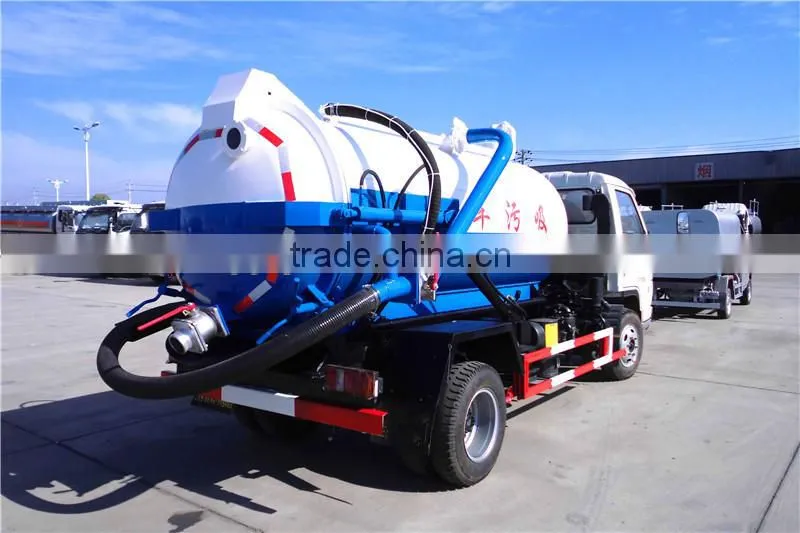 Forland left hand drive 3 cubic meters vacuum suction sewage truck