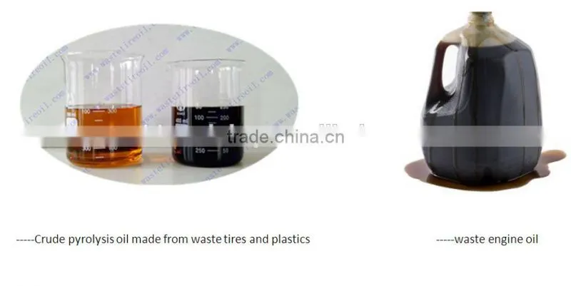 Waste machinery oil /black oil /heavey oil /slage oil to oil with Oil Distillation machine