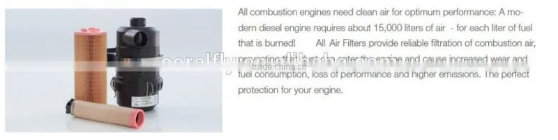 Wholesale High Efficiency Diesel Engine Air Filter 2903850