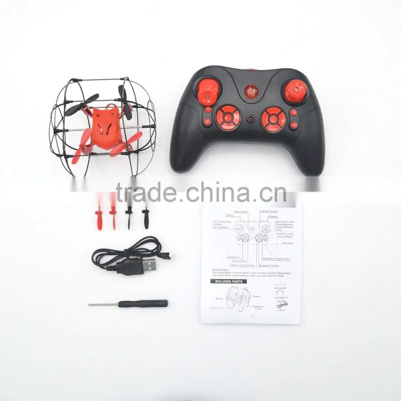 4-axis flying ball aircraft/Aircraft remote control spherical aircraft crawl wall ground walk four-axis aircraft