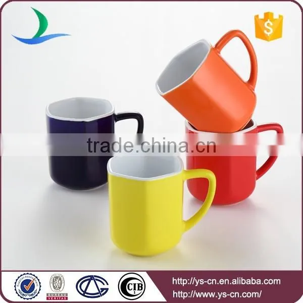 Wholesale different color glazed 12oz Ceramic drinking snack cup factory