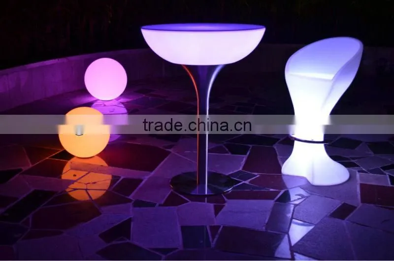 RGB glowing decorative LED club Table