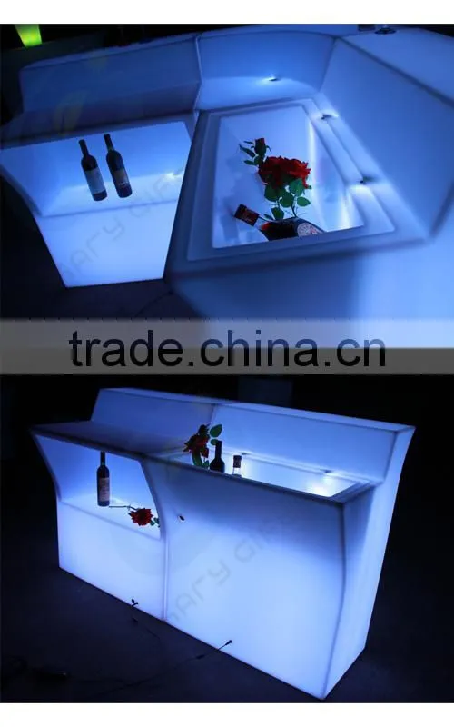 high quality glowing led lighting up party table led bar counter