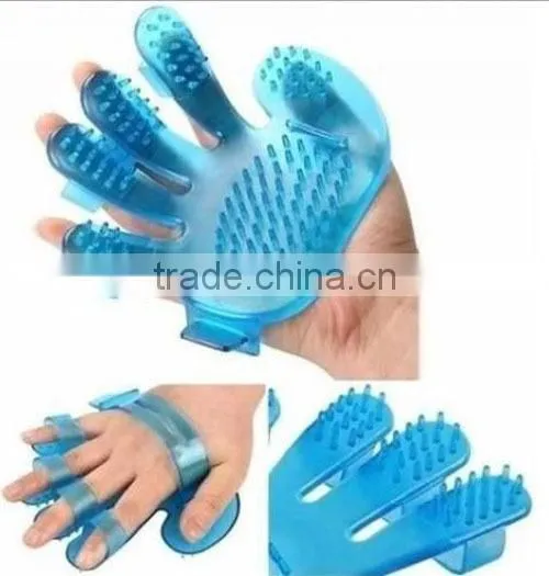 silicone dog cat pet grooming wash brush hand wearable food grade