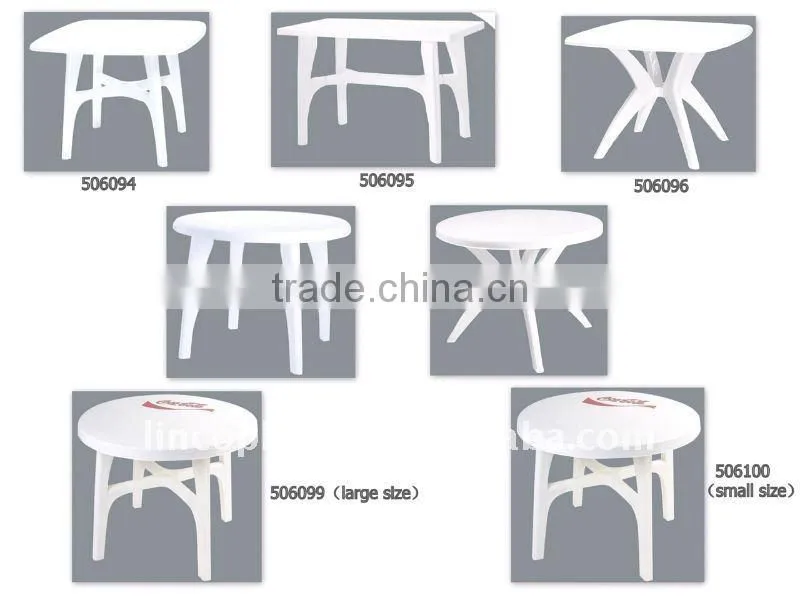 plastic square table