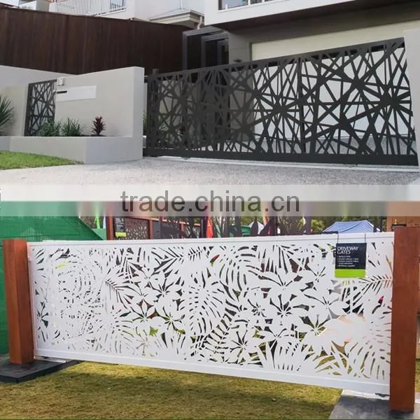 Courtyard Laser Cut Aluminum Garden Gate