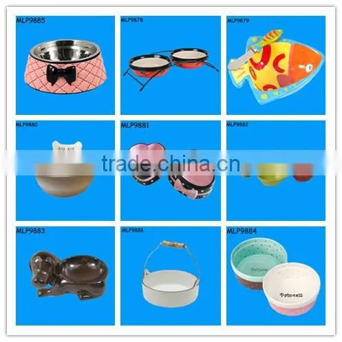 Wholesale Cearmic White Pet Bowl