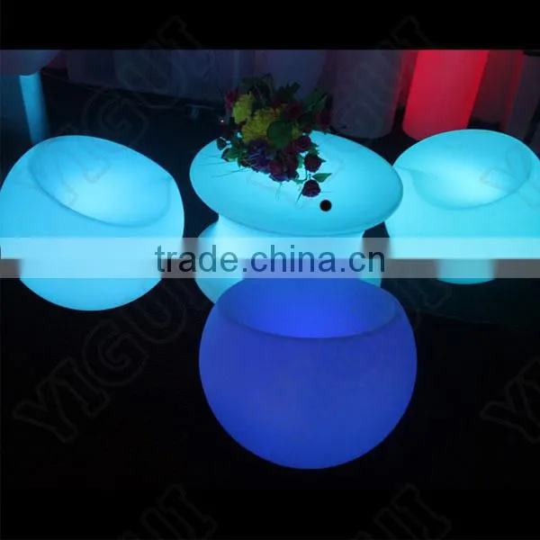 LED waterproof IP68 led bar chairs/ colourful RGB lighting chairs