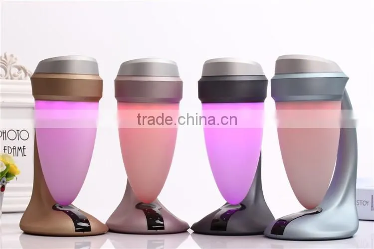 Top selling products wireless big colorful power bank FM bluetooth with led light