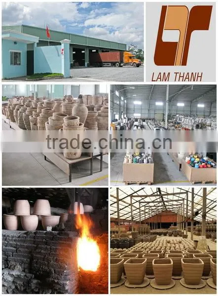 The Old Vietnamese Pottery Company Round Dark Poly