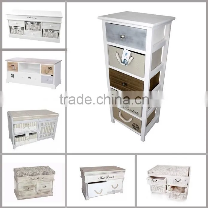 Vintage Wooden Shoe Cabinet