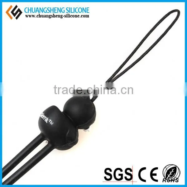Christmas gift silicone mobile phone single custom lanyard