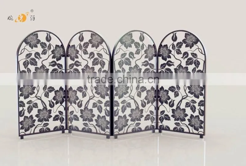 Continental restaurant decoration hollow with pulley metal screen