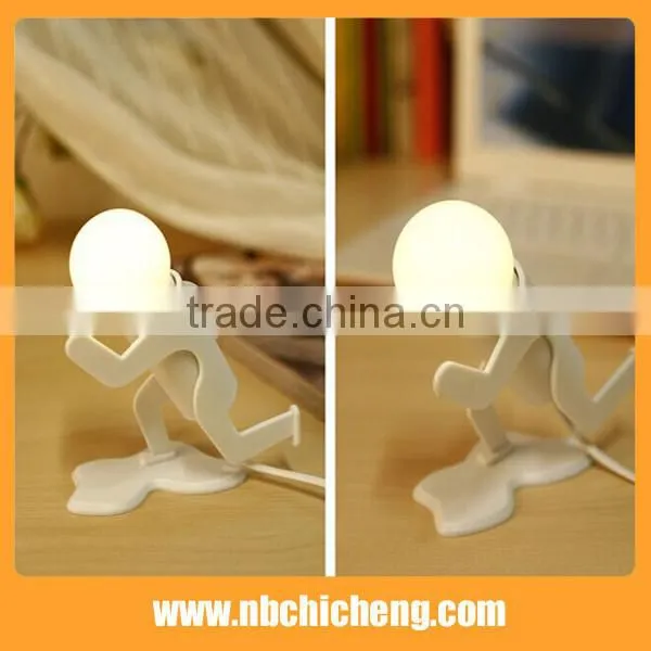 Led sensor running man shape night light