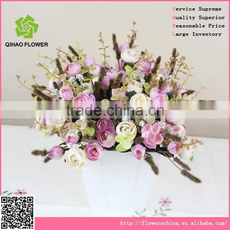 Autumnal artificial camellia flower decorative landscaping flower bouquet